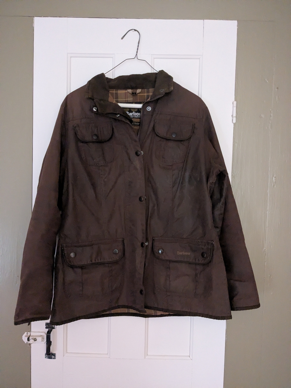 Barbour Brown Waxed Cotton Field Jacket
